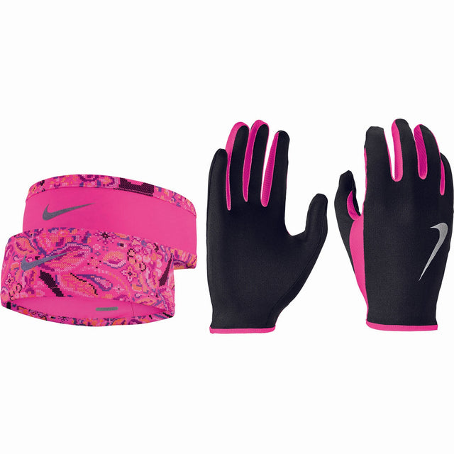 Nike Nike Run-Dry Serre-Tête et Gants isothermes de course a pied femme