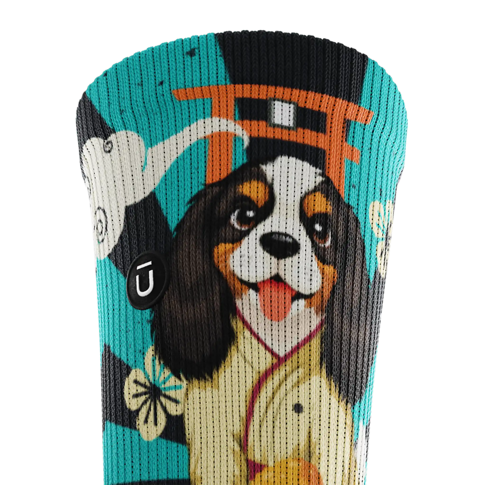 Outway Barkatsu Crew unisex running socks - Black / Blue