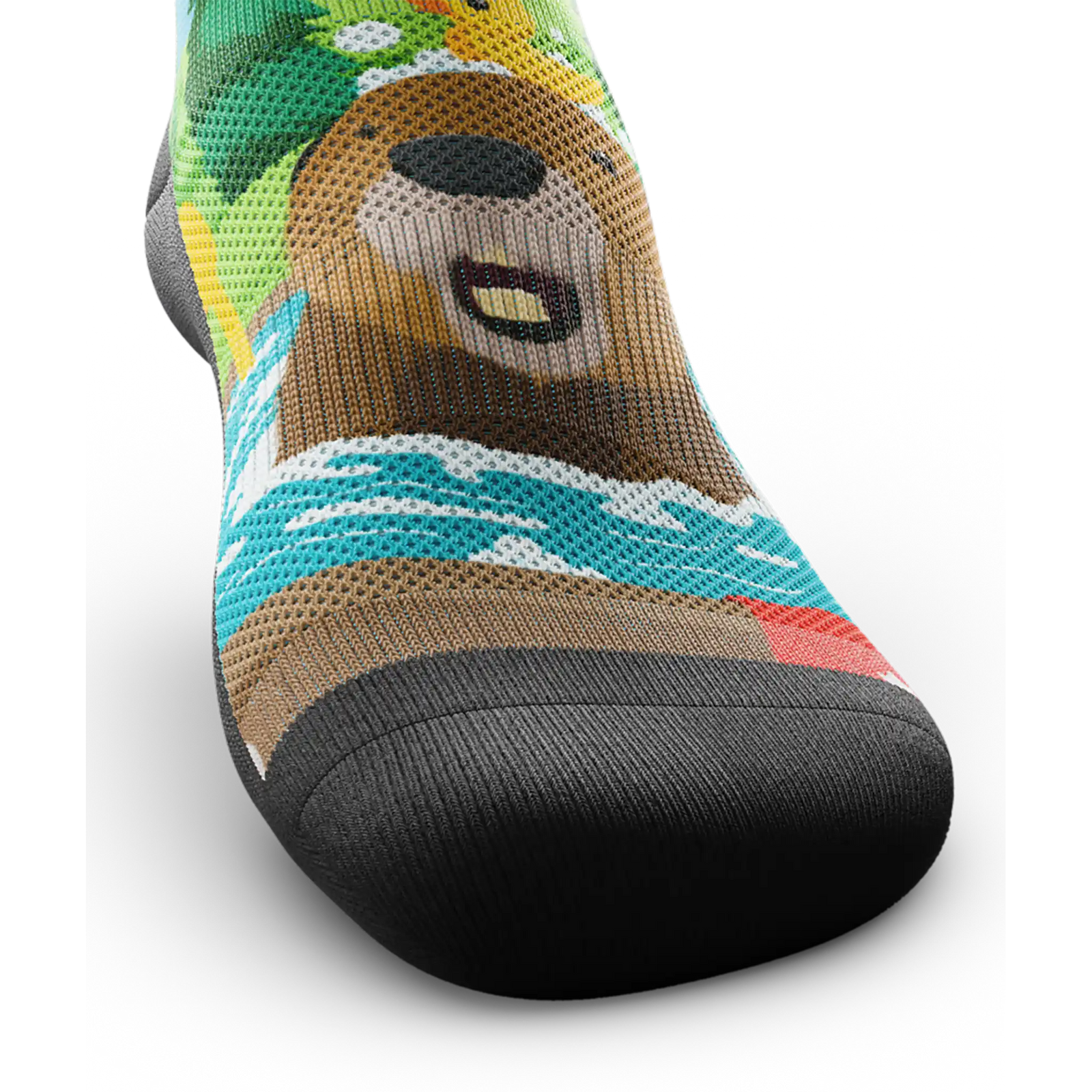 Outway Bubbly Beaver Crew unisex running socks - Green / Blue