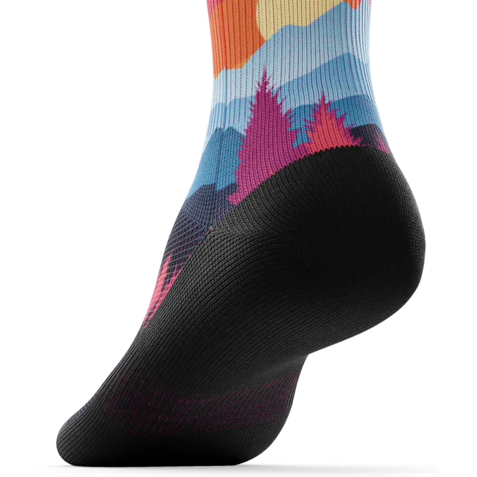Outway Emberwood Quarter unisex running socks - Black / Blue