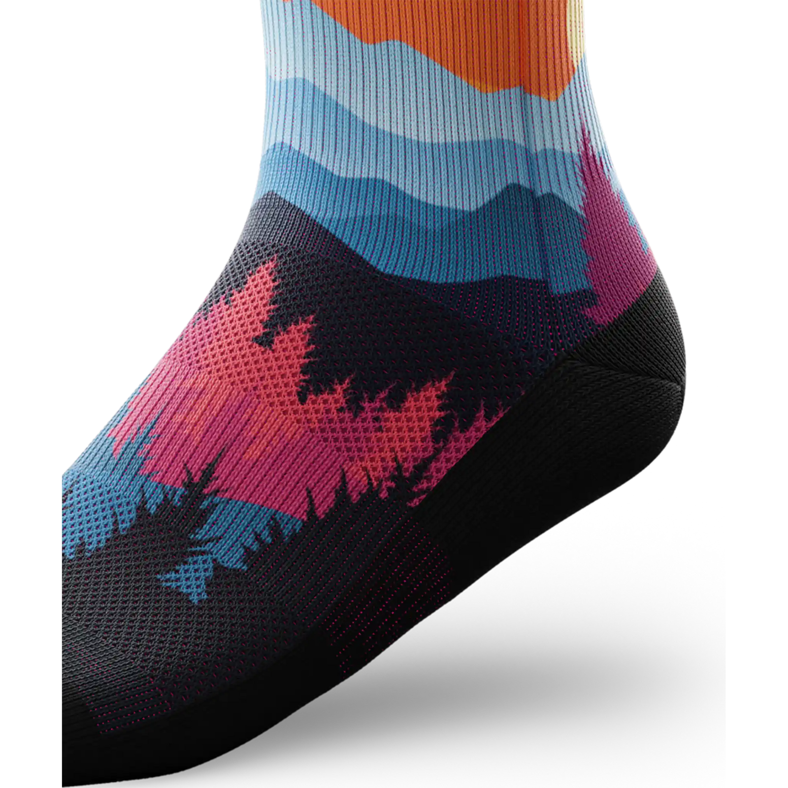 Outway Emberwood Quarter unisex running socks - Black / Blue