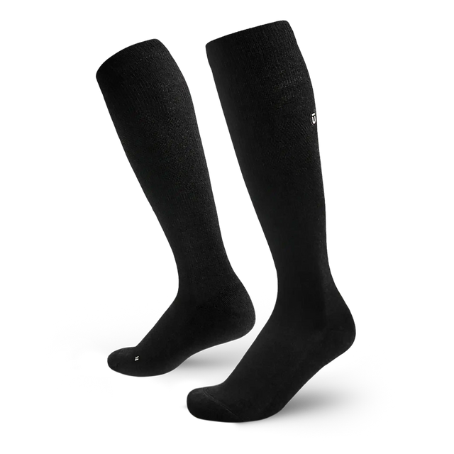 Outway Everyday Merino Knee High Compression chaussette unisexe - Noir