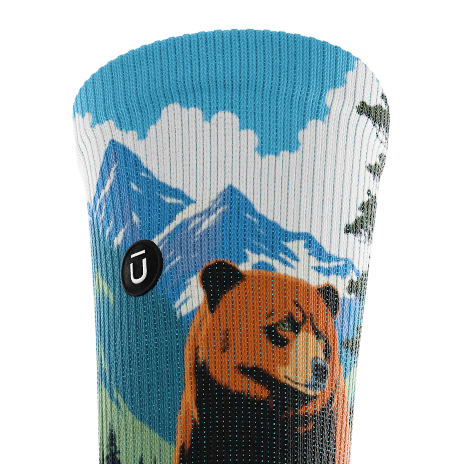 Outway Grizzlies Crew unisex running socks - Brown / Blue