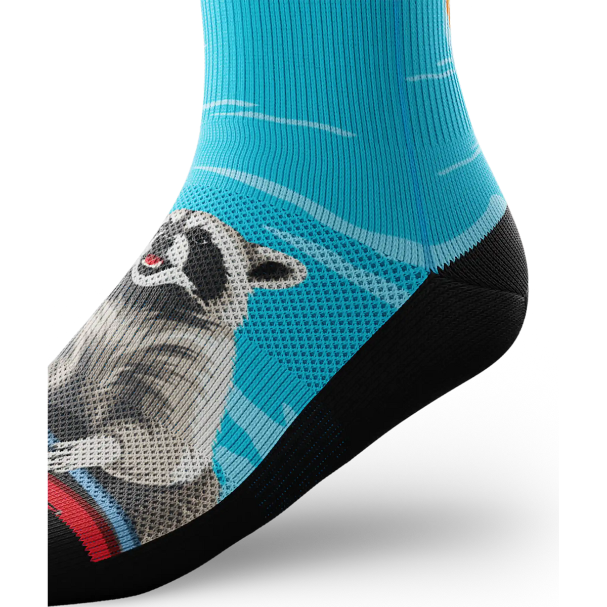 Outway Paddle Bandit Crew Chaussette de course à pied unisexe - Bleu / Noir