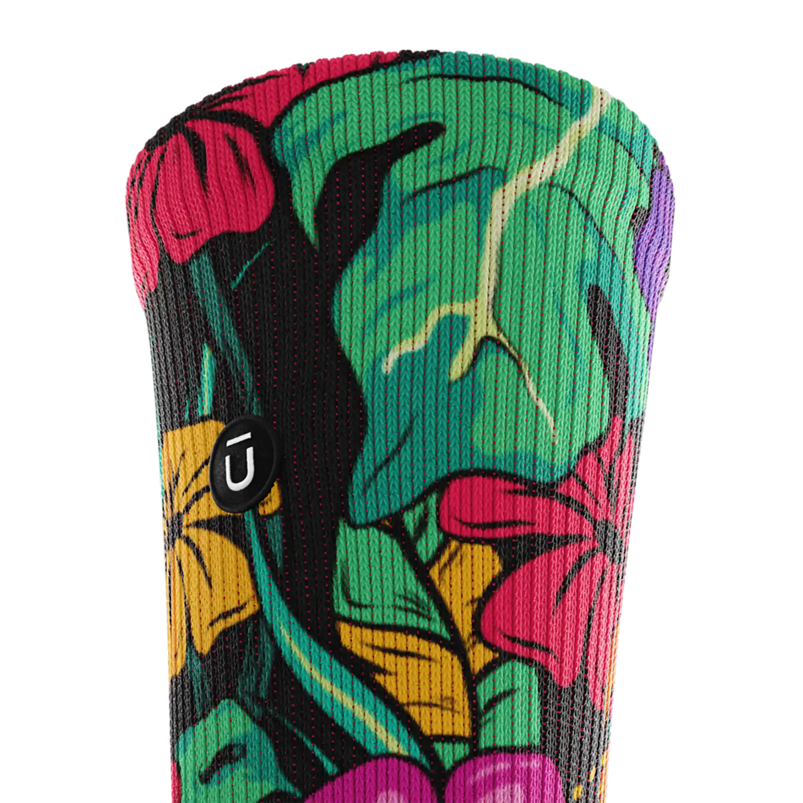 Outway Plantastic Crew unisex running socks - Black / Green