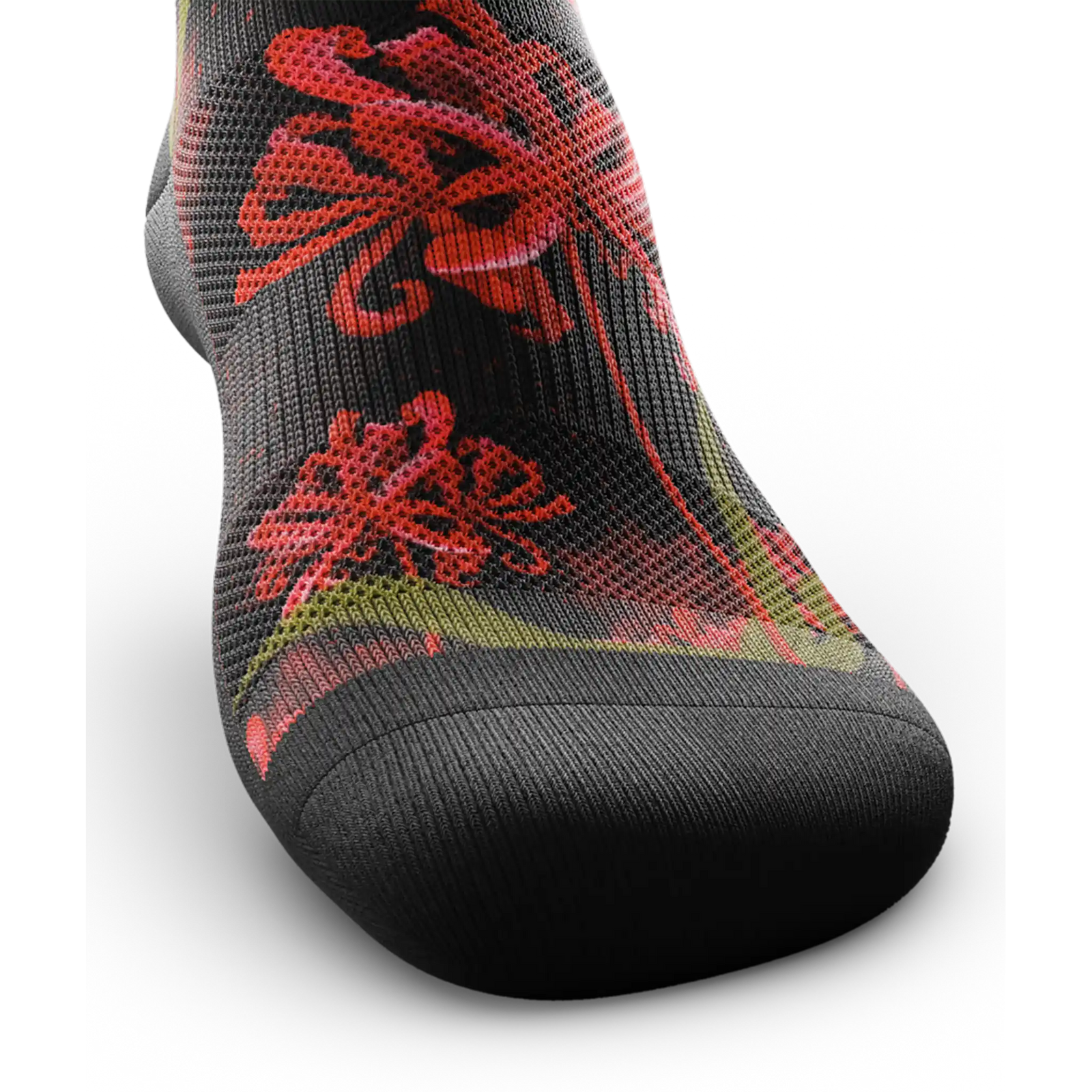 Outway Spider Lily Crew unisex running socks - Black / Red