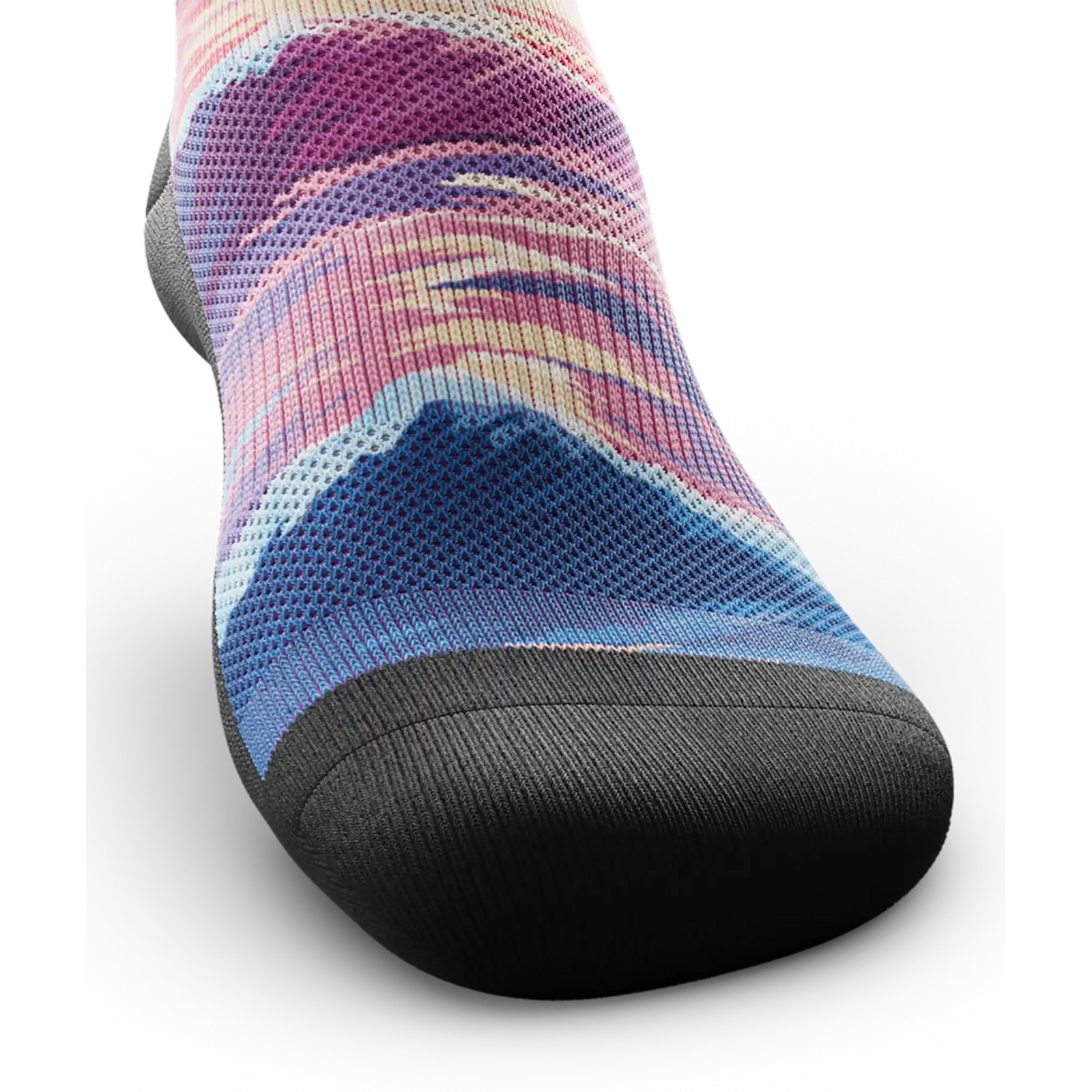 Outway Sunkissed Waves Crew unisex running socks - Black / Pink