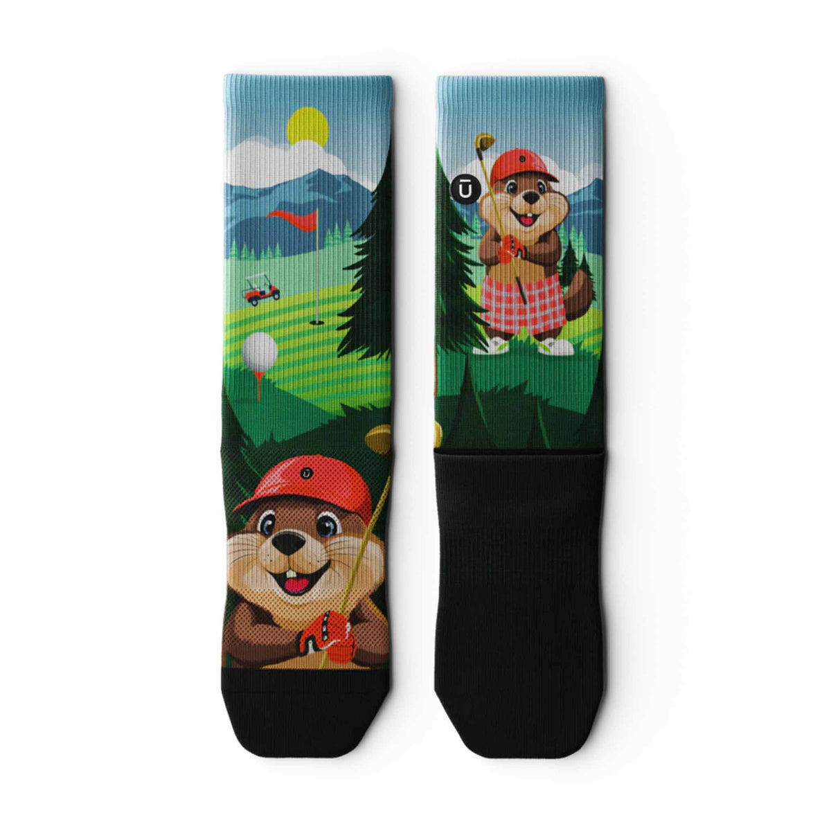 Outway Outway Beaver Wood Crew Chaussette de course à pied unisexe
