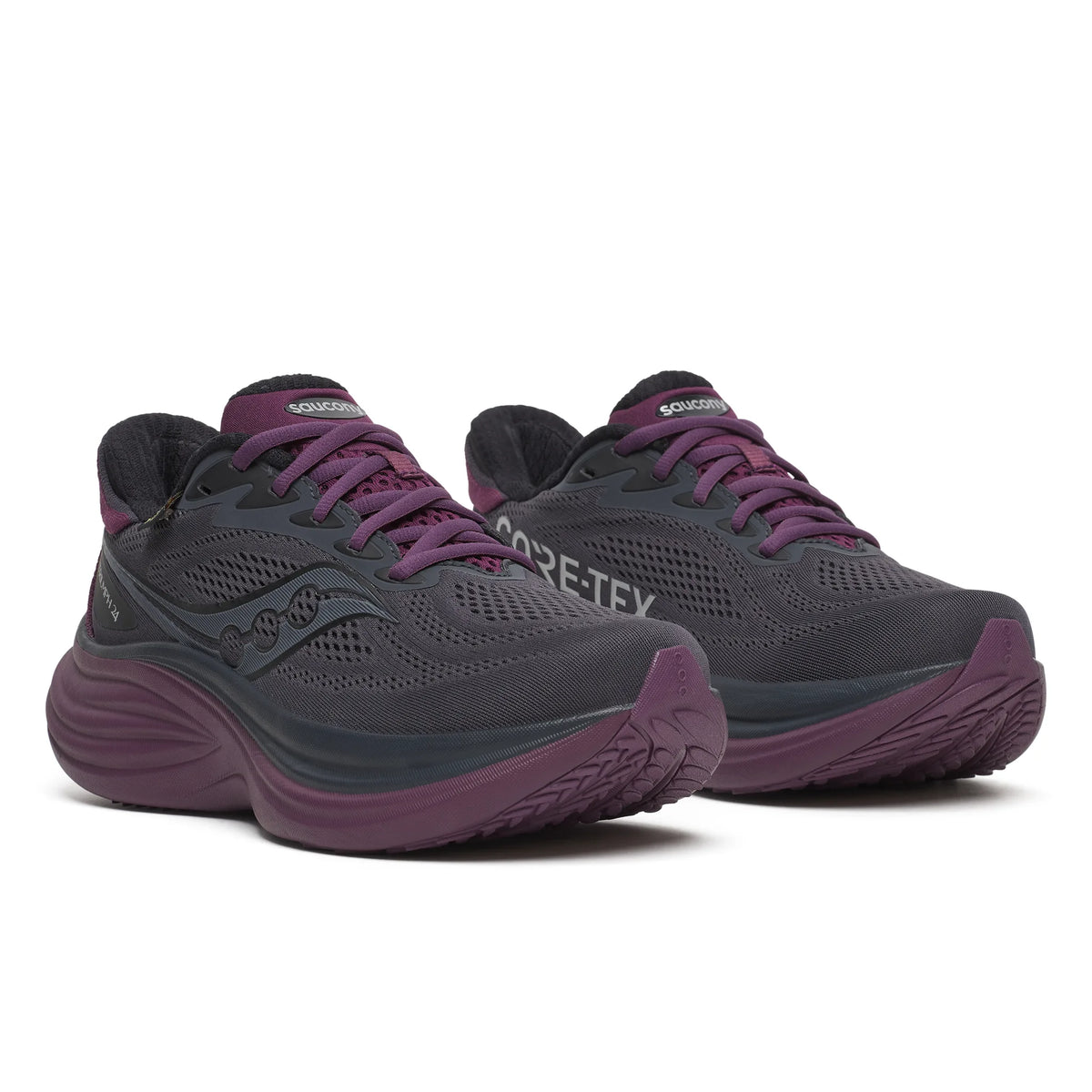 Saucony Triumph 24 GTX chaussures de course à pied femme - Ebony / Eggplant