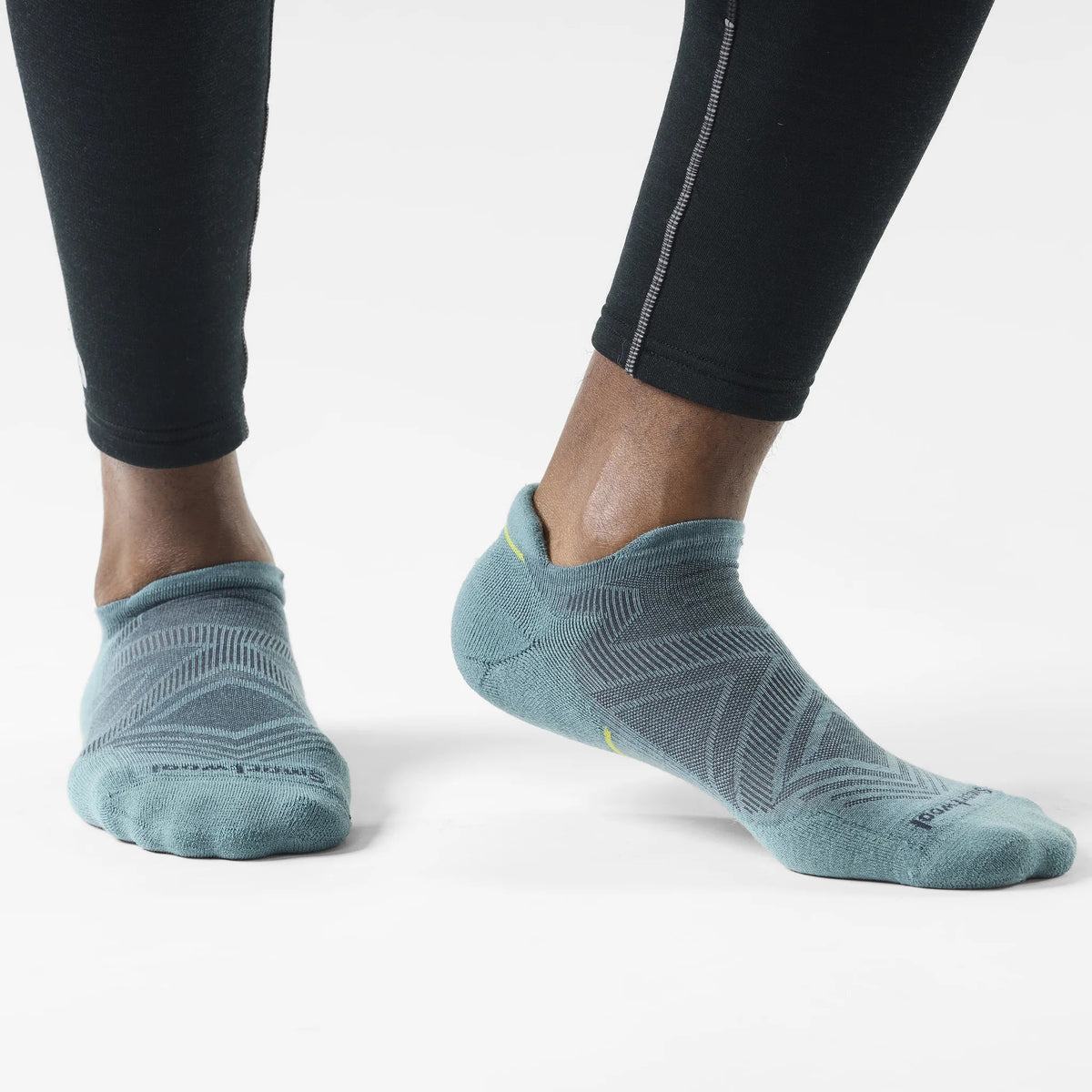 Smartwool Run Targeted Cushion chaussettes basses homme - Sarcelle poussiéreux, deuxième vue