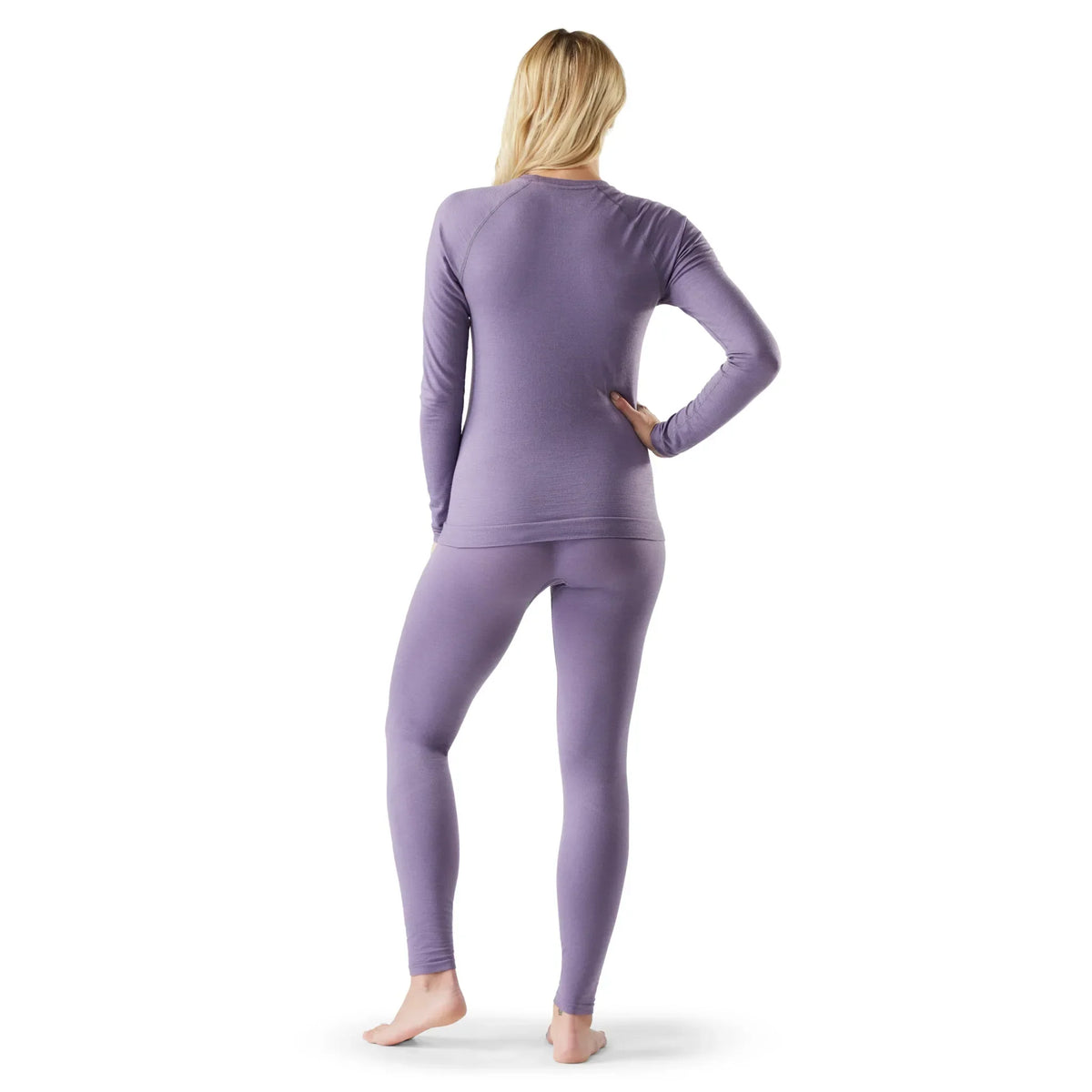 Smartwool Intraknit All-Season Merino bas de base pour femme – Tempête violette (vue détaillée 1)