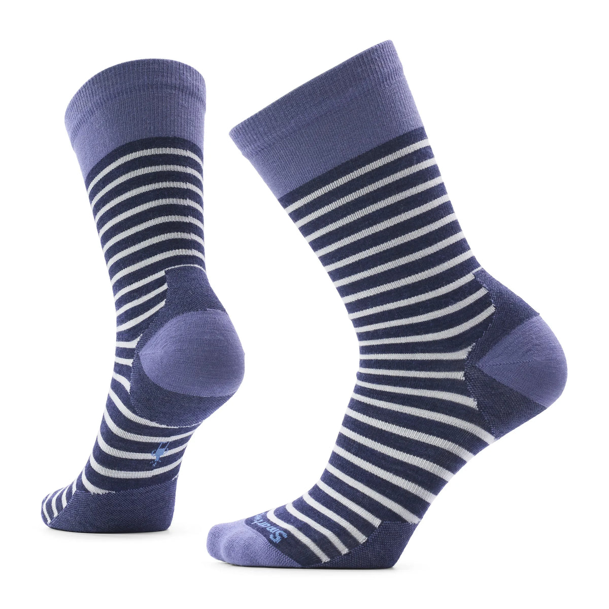 Smartwool chaussette de tous les jours Pin Stripe pour femme - Bleu marine profond, vue principale