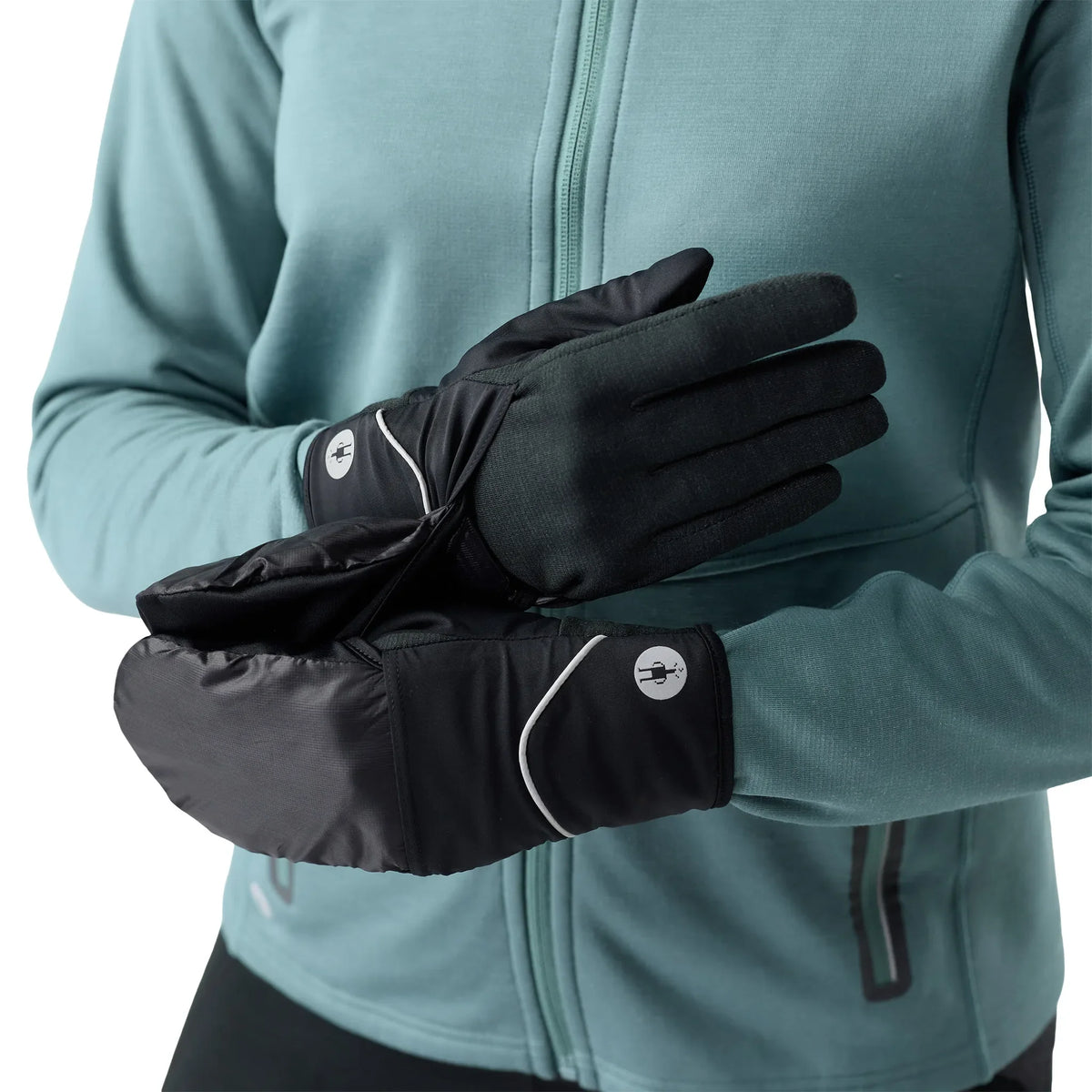 Mitaines coupe-vent Smartwool Active Fleece unisexe - Noir, vue principale