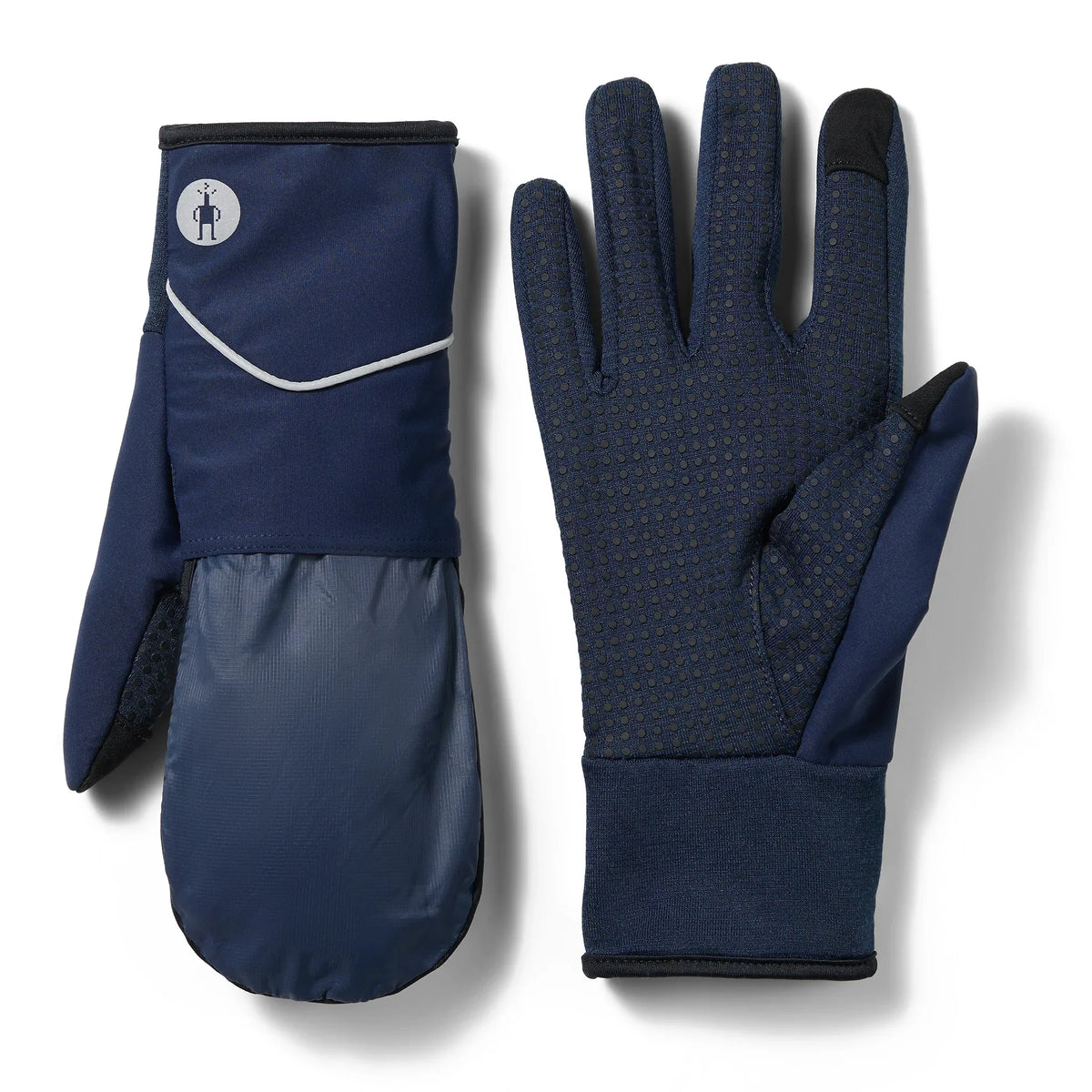 Mitaines coupe-vent Smartwool Active Fleece unisexe - Bleu marine profond, troisième vue