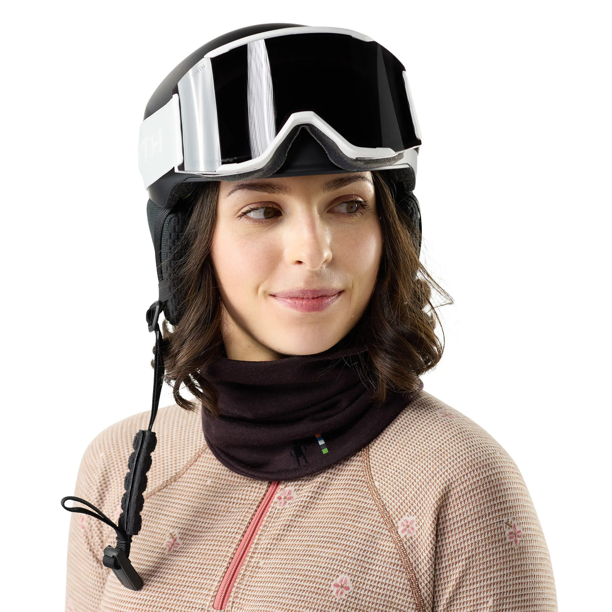 Cache-cou Smartwool Thermal Merino réversible unisexe - Mink Heather