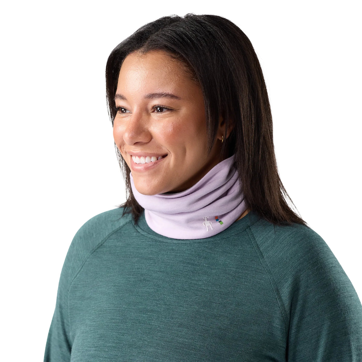 Cache-cou Smartwool Thermal Merino réversible unisexe - Icy Lavender Sky