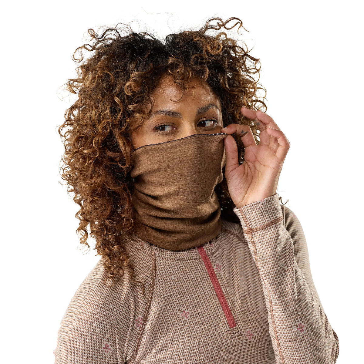 Cache-cou Smartwool Thermal Merino réversible unisexe - Mocha Fair Isle Fun, deuxième vue