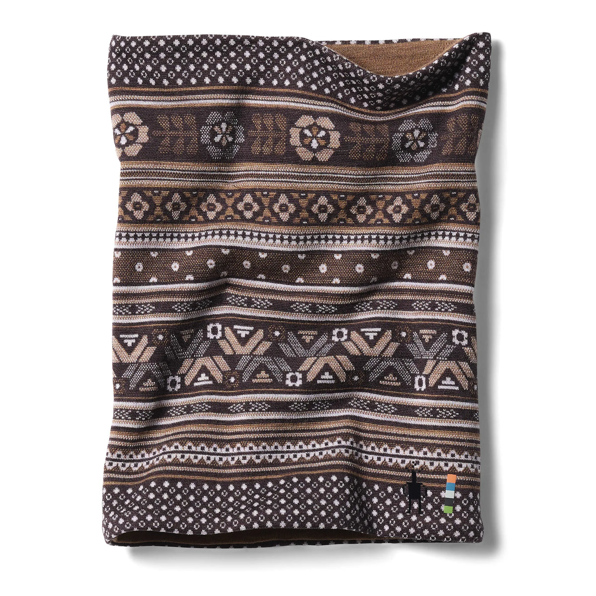 Cache-cou Smartwool Thermal Merino réversible unisexe - Mocha Fair Isle Fun, troisième vue