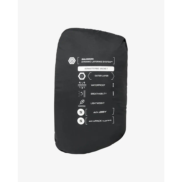 Salomon Bonatti Pro manteau imperméable pour femme - Deep Black