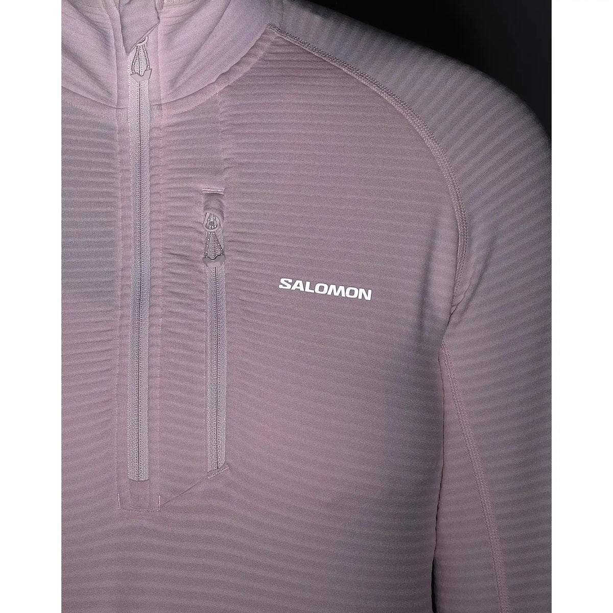Salomon Essential Light Warm Half Zip Midlayer chandail pour femme - Icy Pink