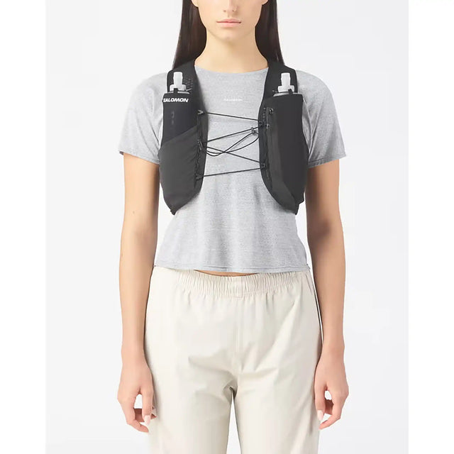 Salomon GRAVEL Skin 4 veste d'hydratation de course à pied - Noir