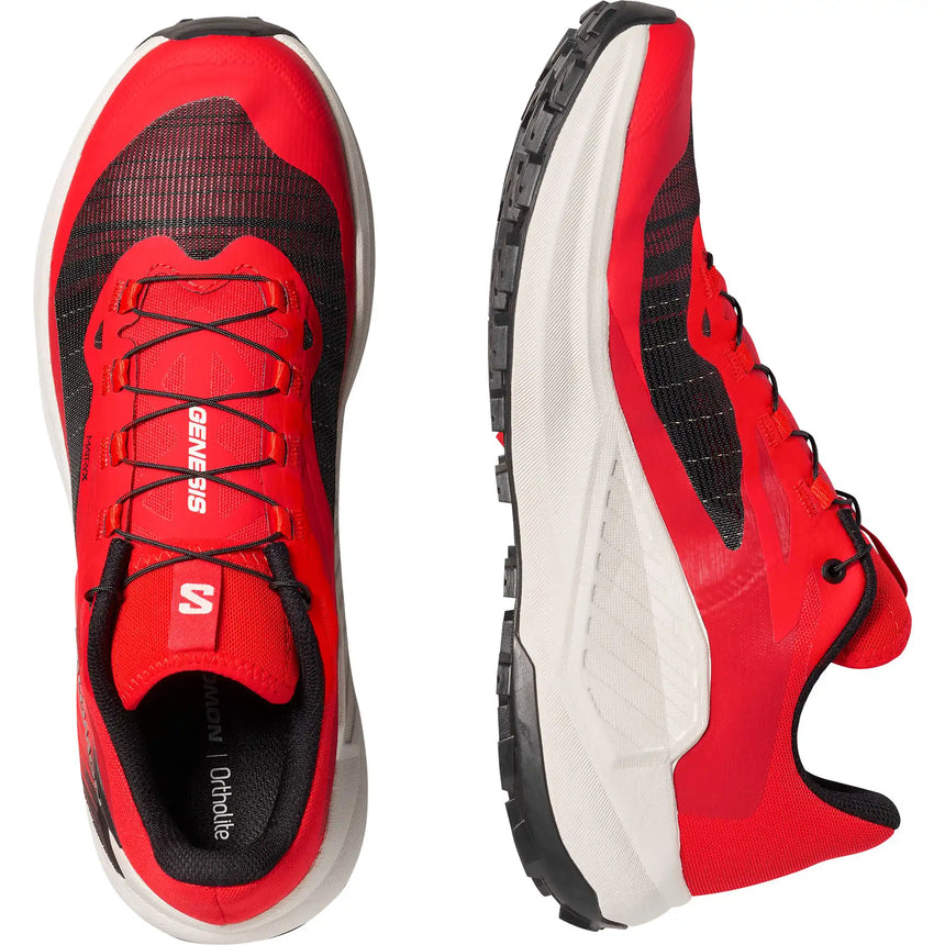 Salomon Genesis chaussures de course en sentier homme - Fiery Red / Lava Falls