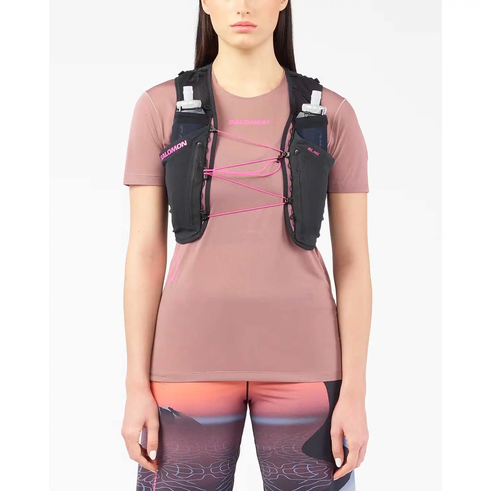 Salomon S/Lab Sense 6 Limited Courtney Edition veste d'hydratation - Black / Rose Taupe / Knockout Pink