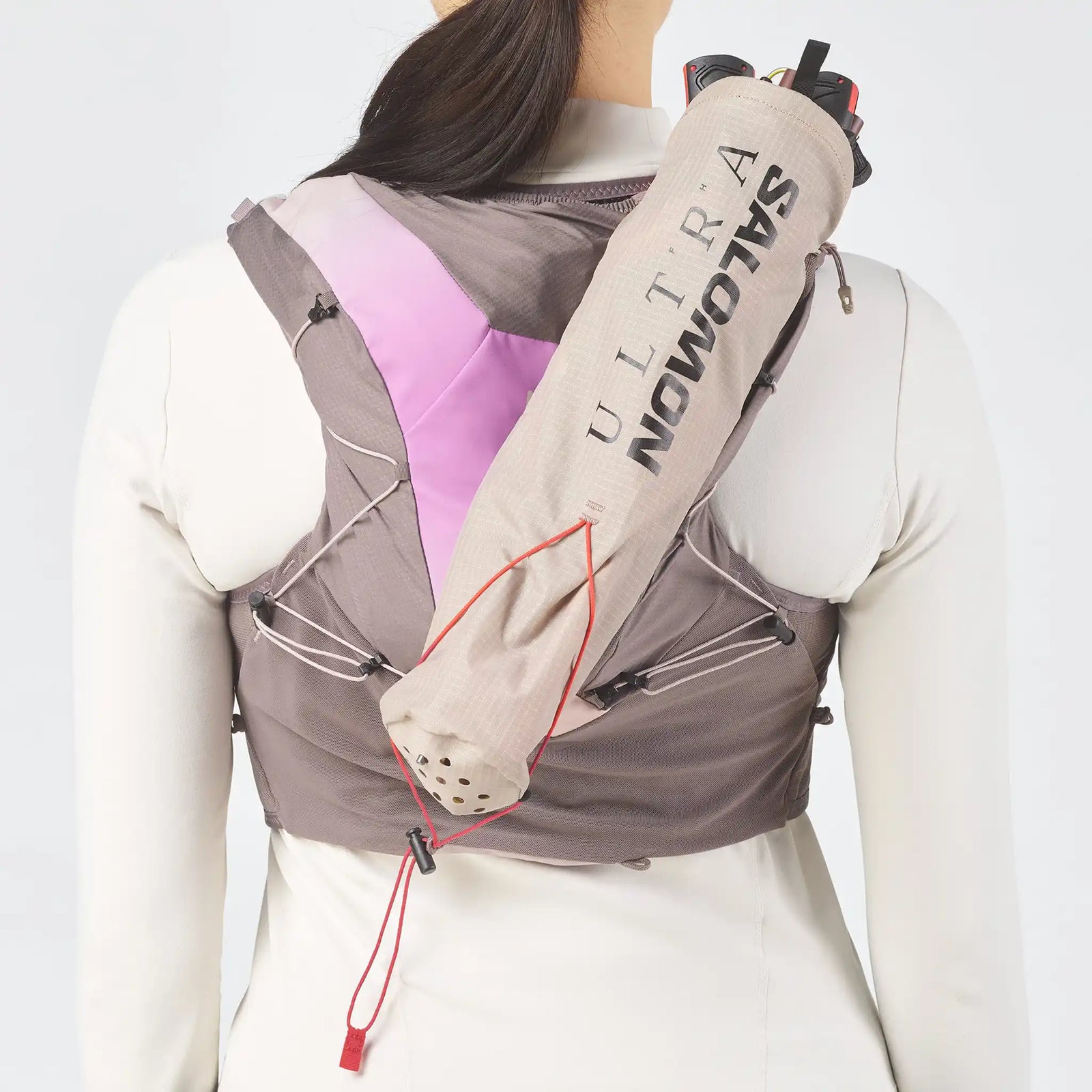 Salomon ADV Skin 12 Gradient veste d'hydratation de course pour femme - Iron / Shadow Gray / Iris Orchid