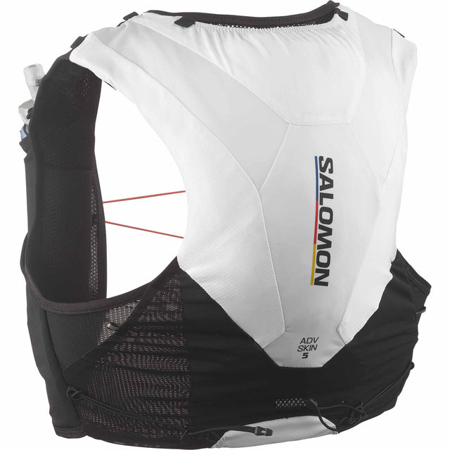 Salomon ADV Skin 5 Race Flag veste d'hydratation de course à pied - Noir / Blanc