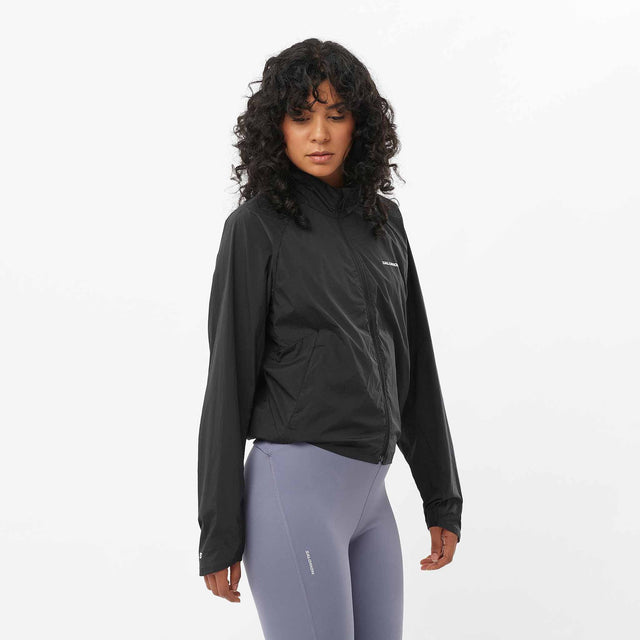 Salomon Salomon Shakeout Fly manteau coupe-vent de course à pied pour femme