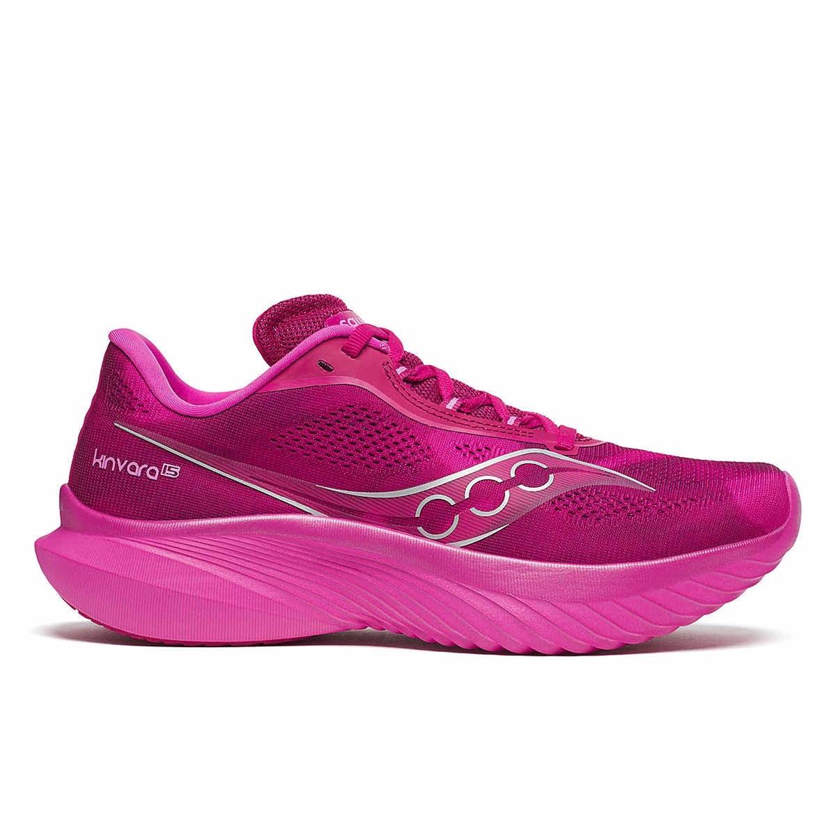 Saucony Kinvara 15 Women's Running Shoes - Magenta / White