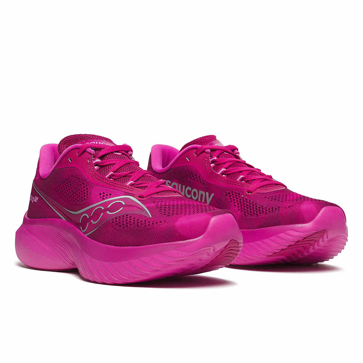 Saucony Kinvara 15 Women's Running Shoes - Magenta / White