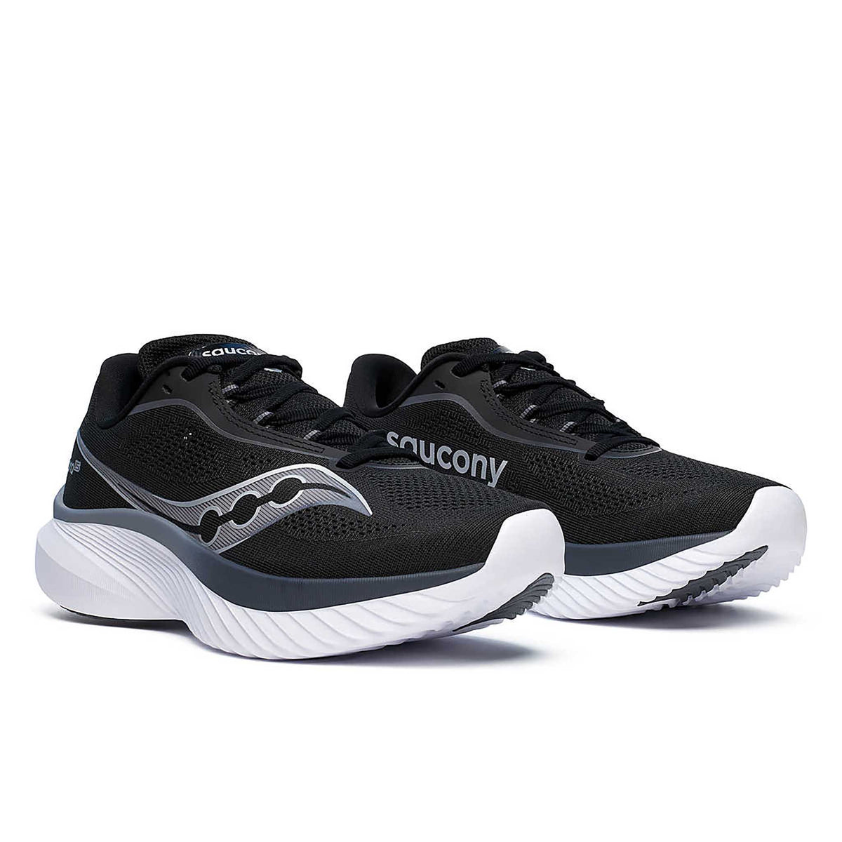 Saucony Kinvara 15 Women's Running Shoes - Black / White
