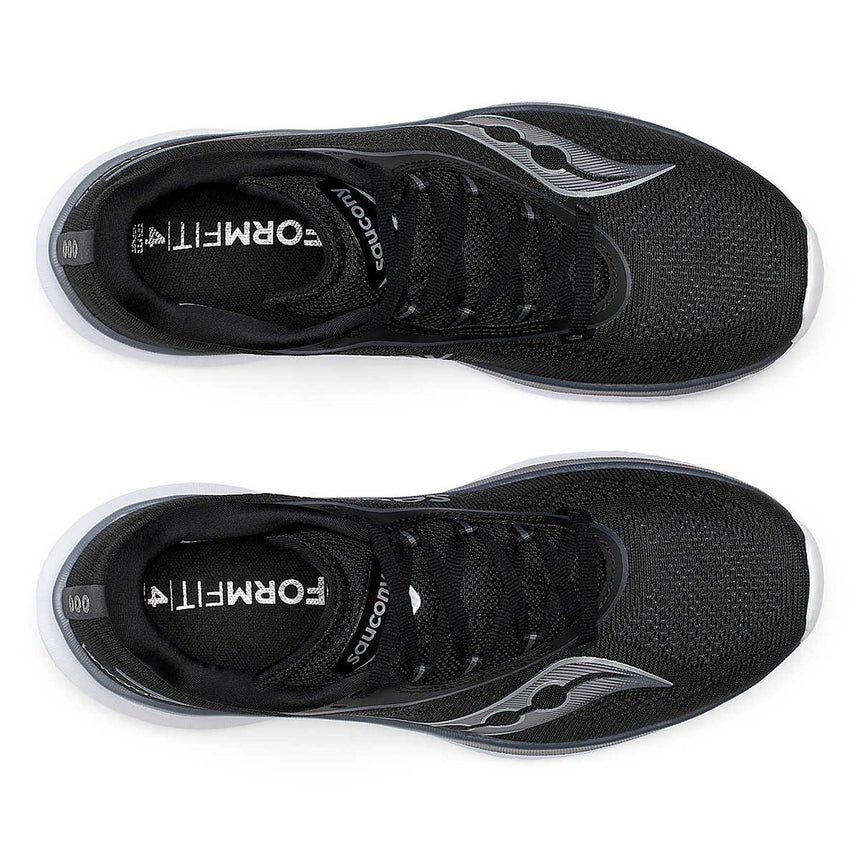 Saucony Kinvara 15 Women's Running Shoes - Black / White