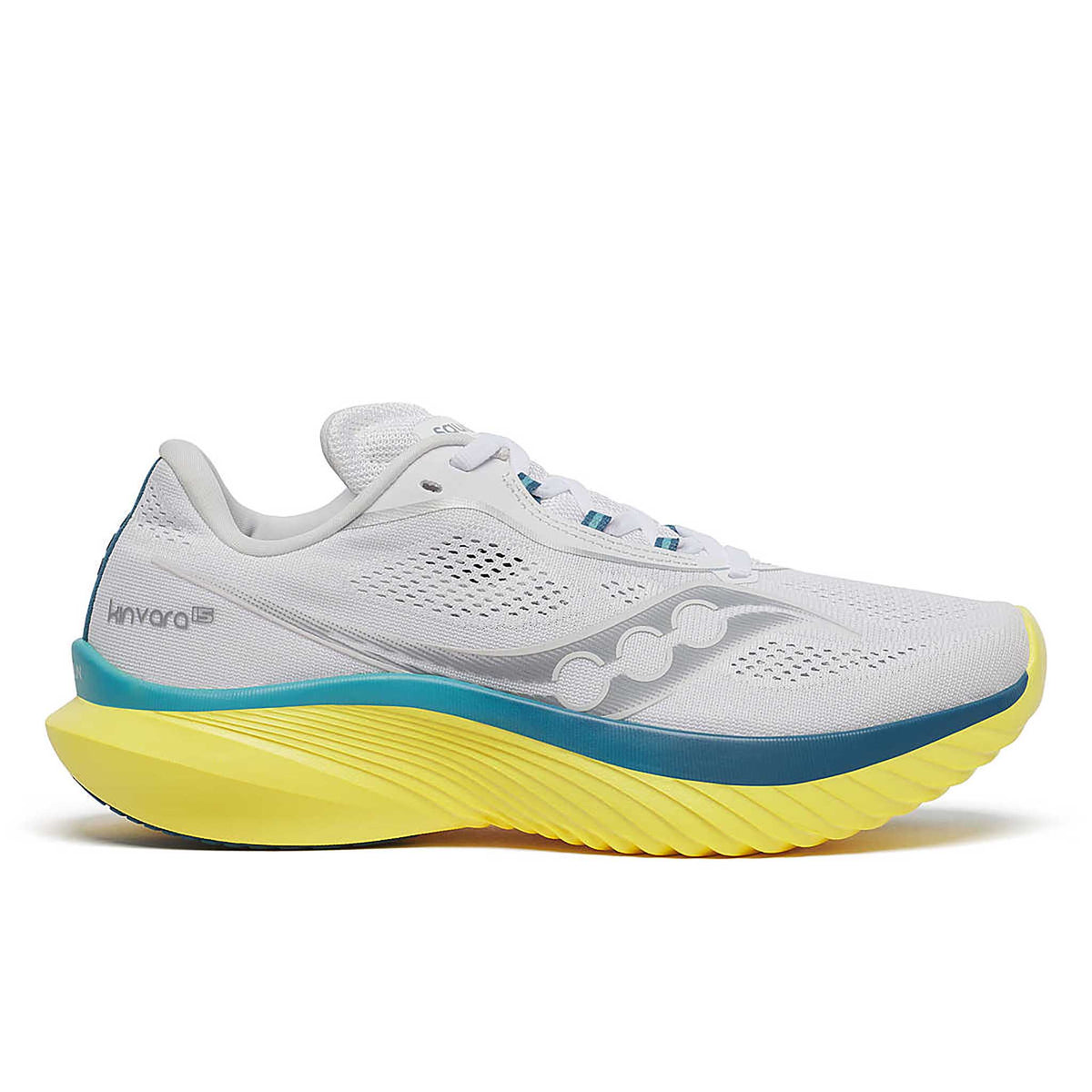 Saucony Kinvara 15 Women's Running Shoes - White / Finch