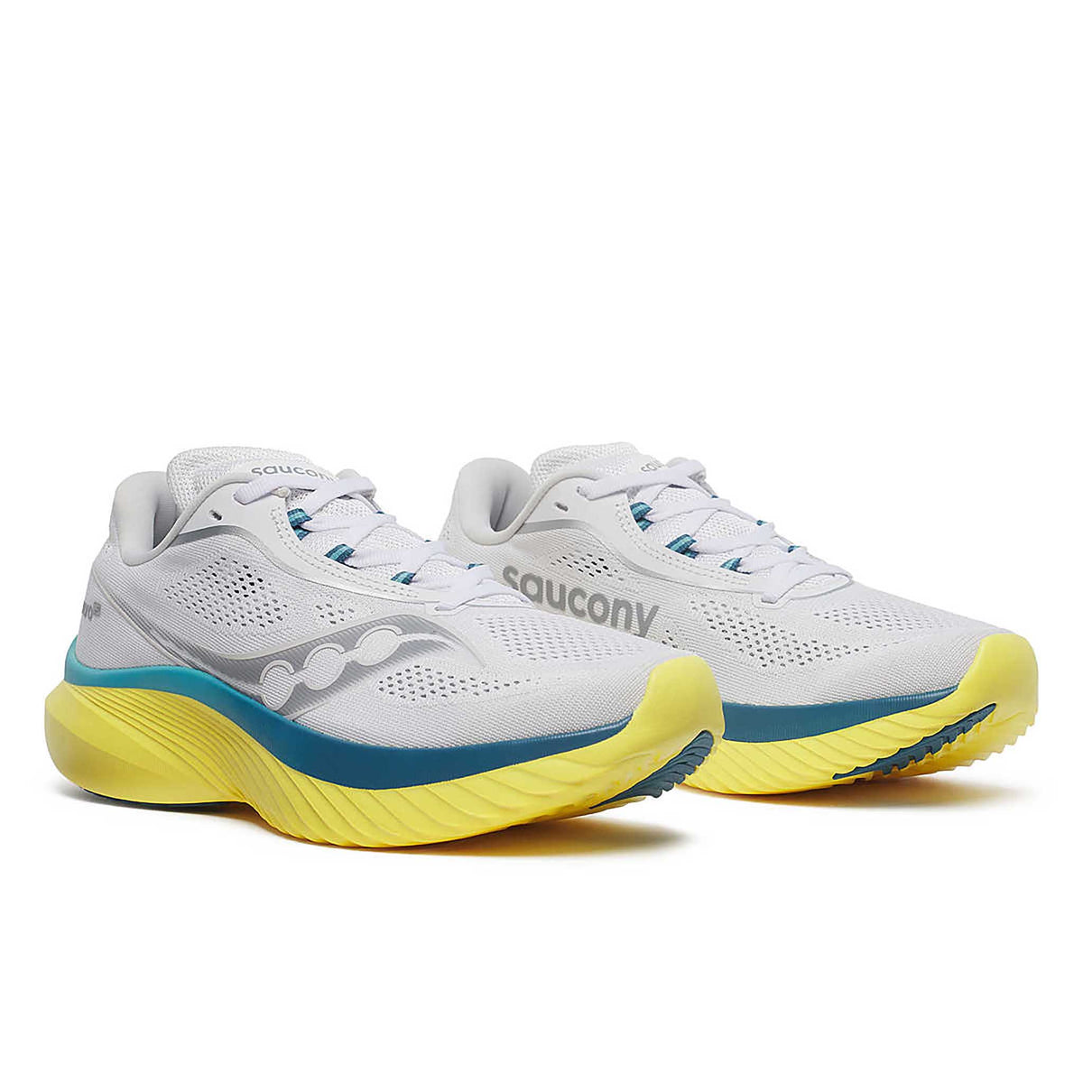 Saucony Kinvara 15 Women's Running Shoes - White / Finch