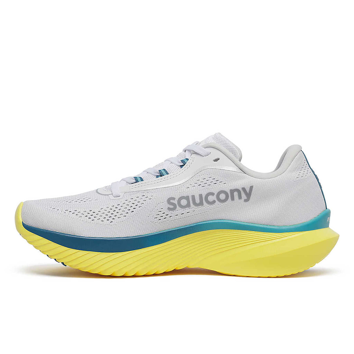Saucony Kinvara 15 Women's Running Shoes - White / Finch