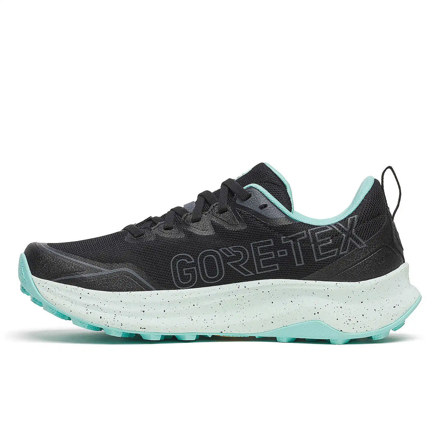 Saucony Peregrine 16 GTX chaussures de course à pied trail femme - Black / Aqua