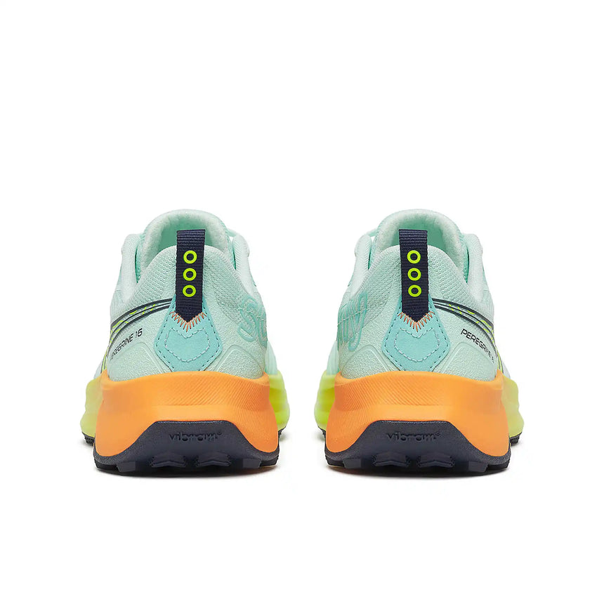 Saucony Peregrine 16 souliers de course sur sentier femme - Aqua / Citron