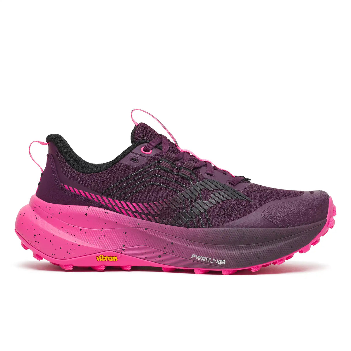 Saucony Saucony Xodus Ultra 4 chaussures de course à pied trail femme - Eggplant / Shock