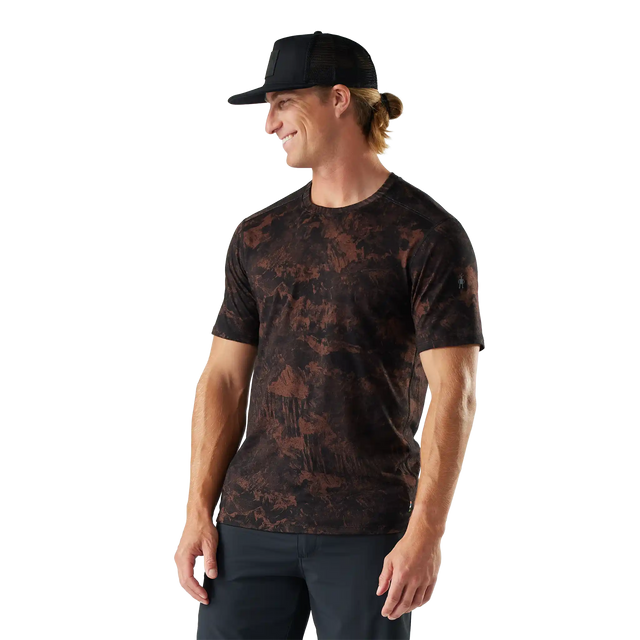 Smartwool T-shirt Merino pour homme - Sable brun de montagne