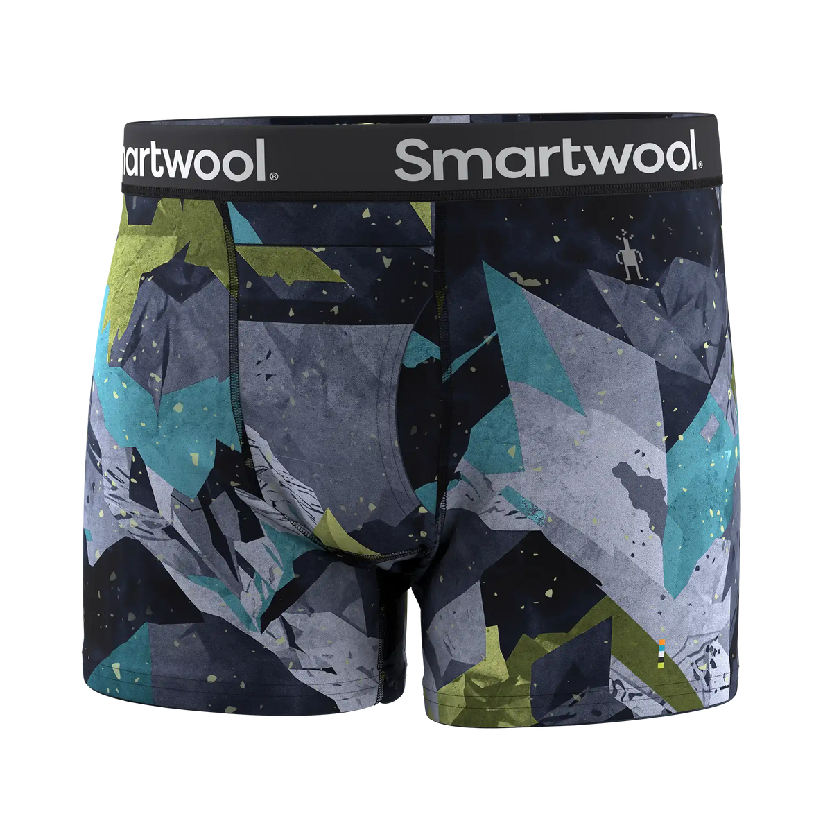 Smartwool caleçon boxeur imprimé Merino pour hommes - Bleu des sommets