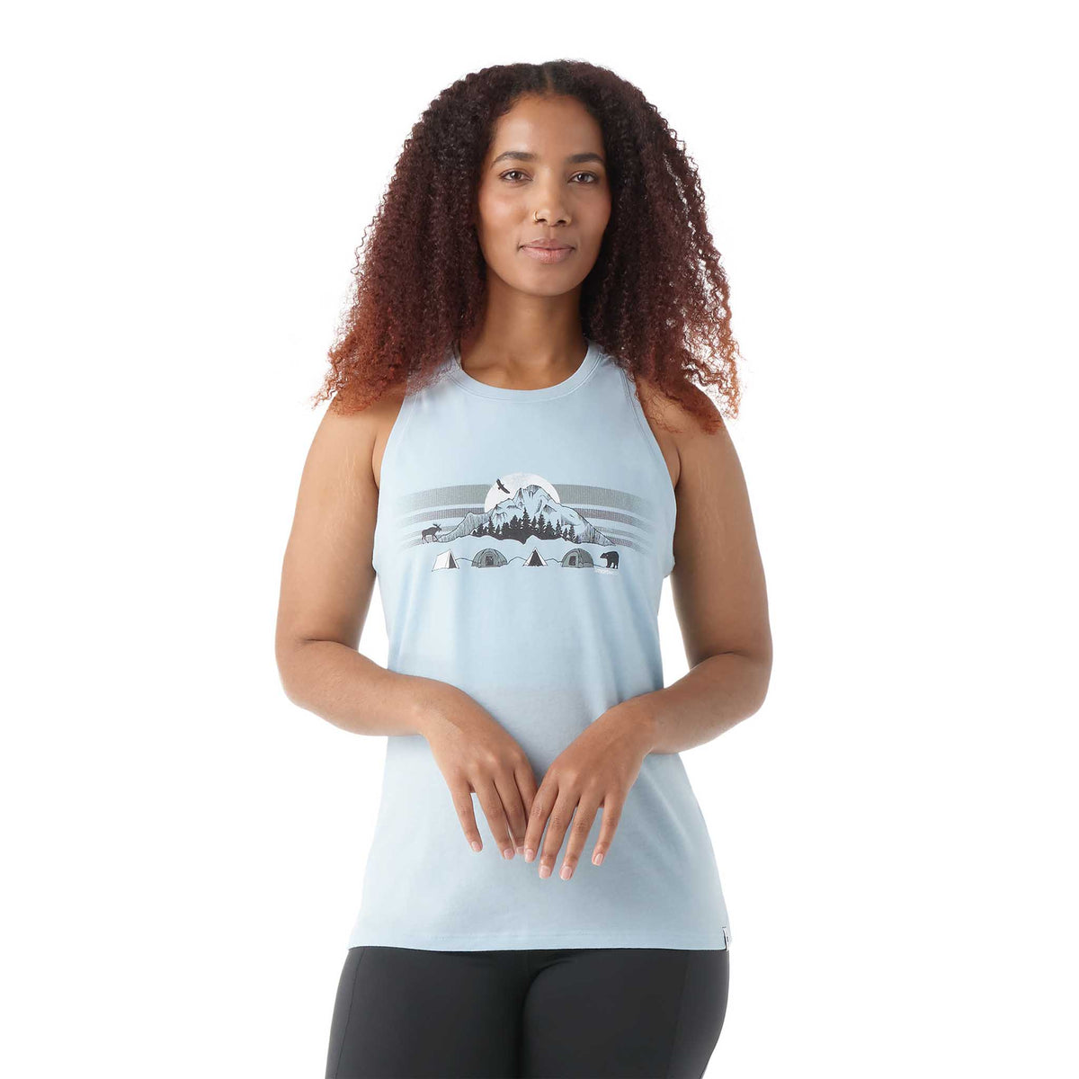 Smartwool Smartwool camisole imprimée Mountain Moon à col près du cou pour femme