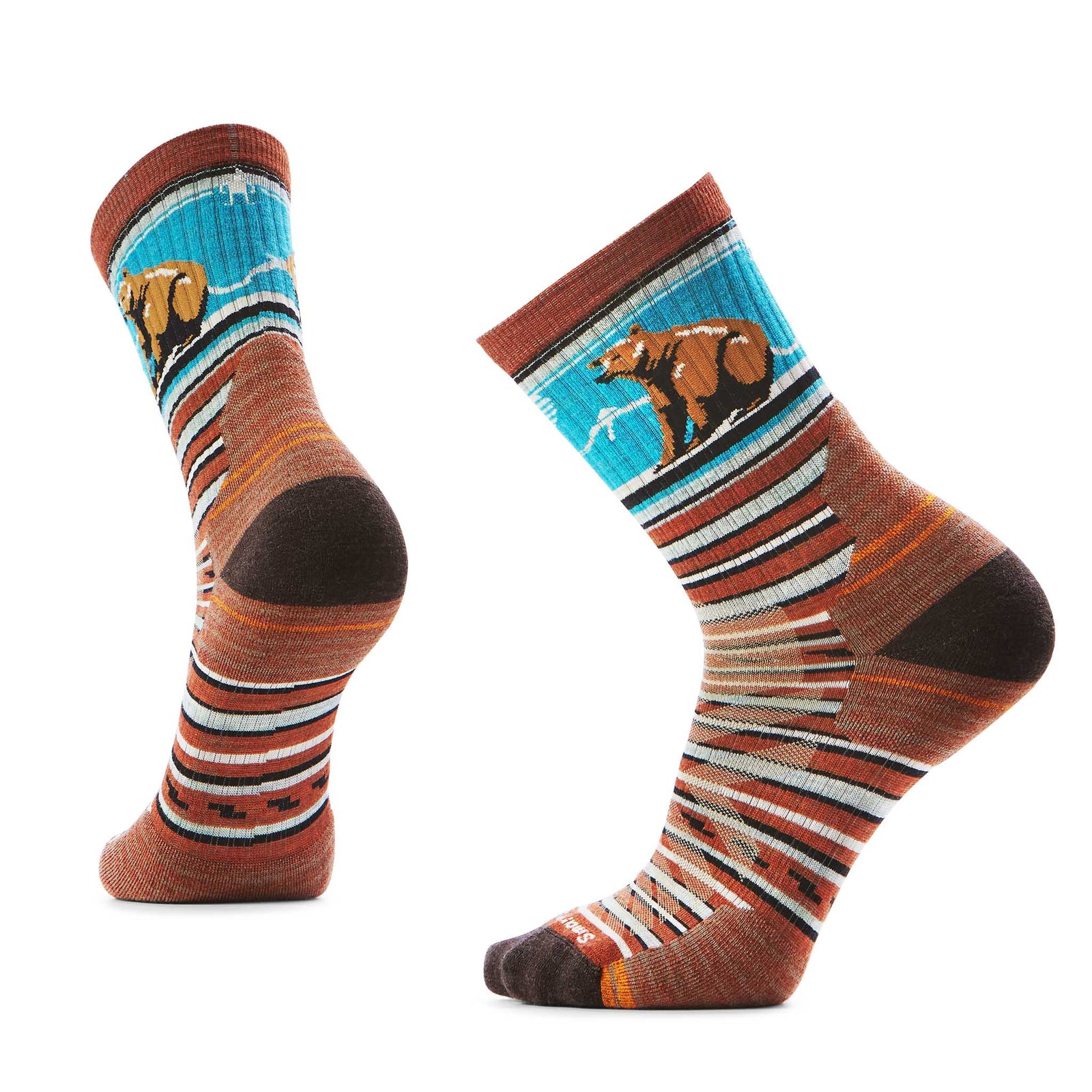 Smartwool Smartwool mi-chaussette de randonnée rayée Bear pour homme