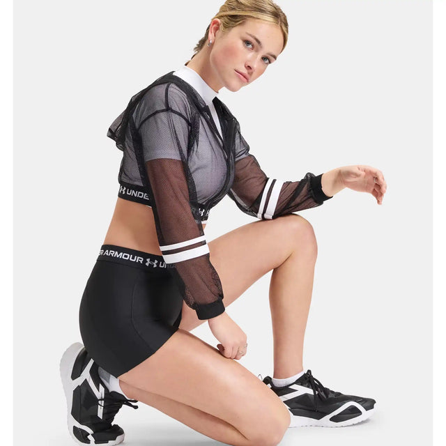 Under Armour Heatgear short court 8 cm femme - Ultimate Black / White