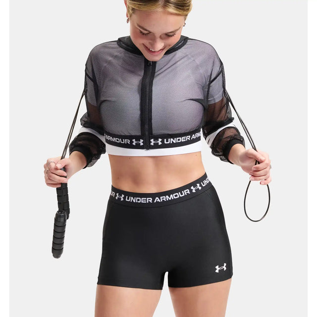 Under Armour Heatgear short court 8 cm femme - Ultimate Black / White