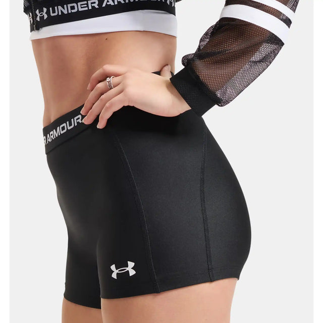 Under Armour Heatgear short court 8 cm femme - Ultimate Black / White