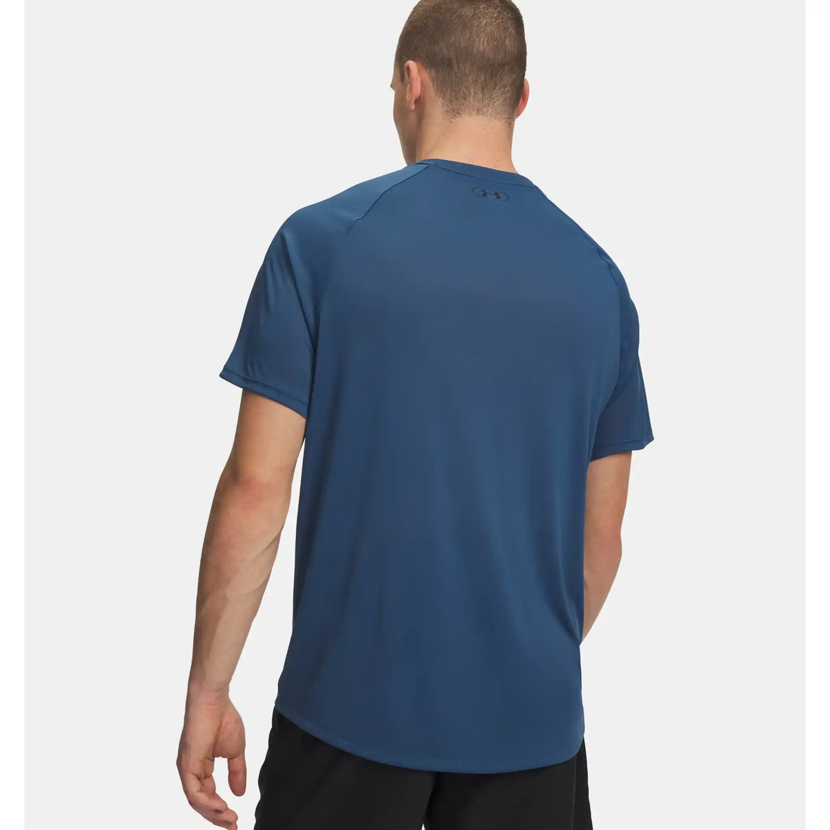 Under Armour UA Tech 2.0 haut à manches courtes pour hommes - Wham Blue / Black
