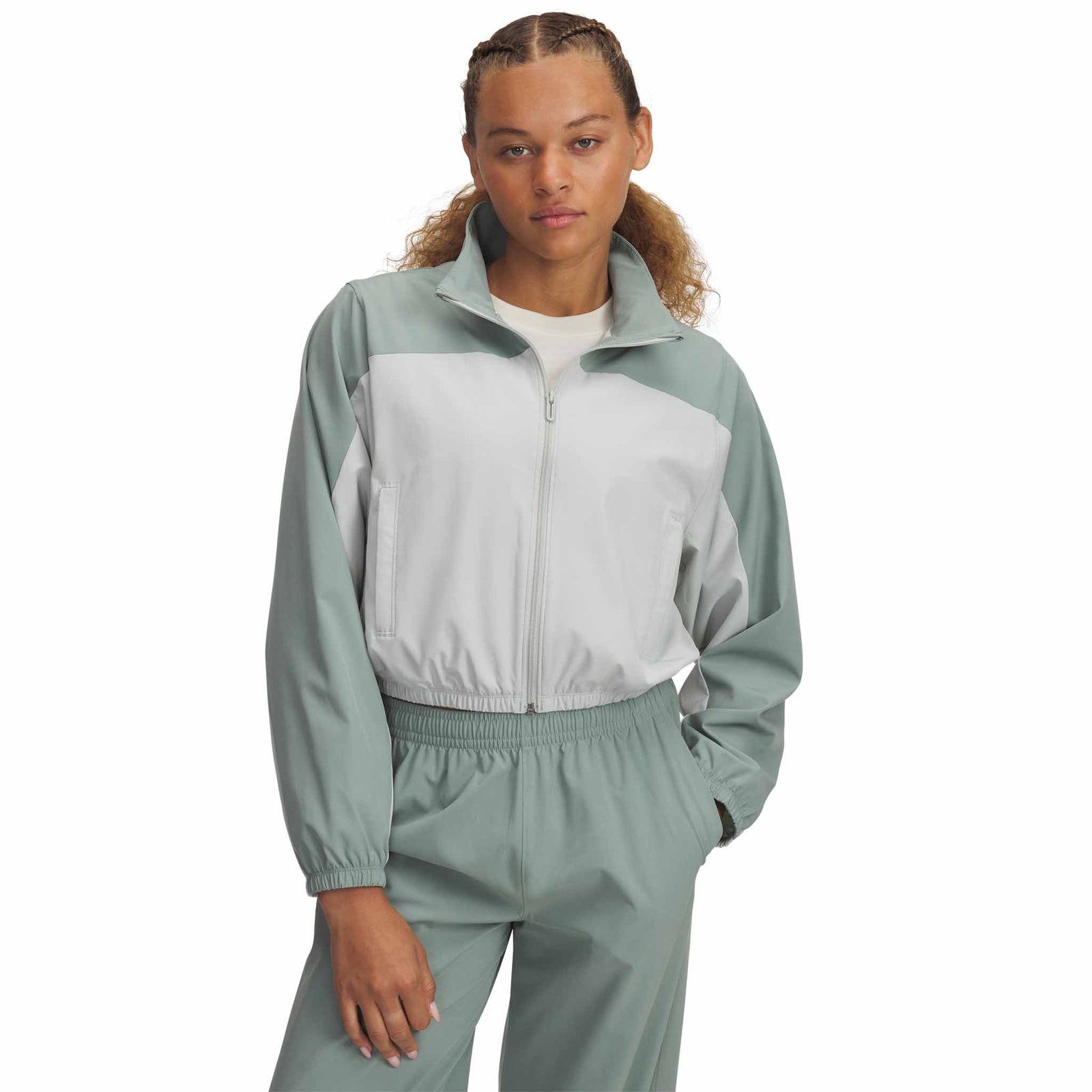 Under Armour Under Armour Rival Woven Crop manteau sport pour femme