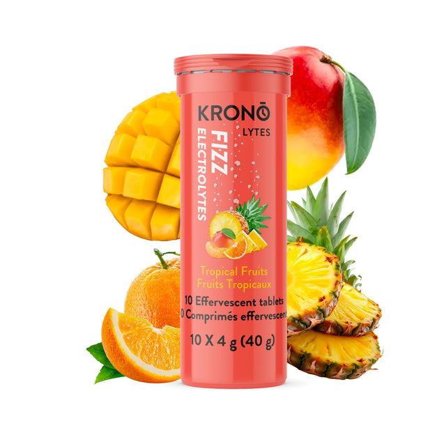 Krono Nutrition Tropical Fruit Effervescent Electrolyte Tablets